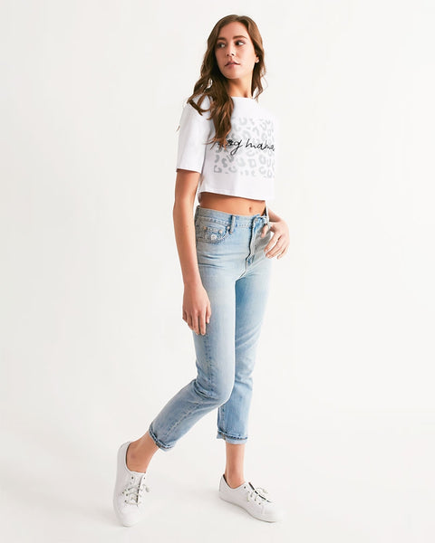 Dog mama cropped tee