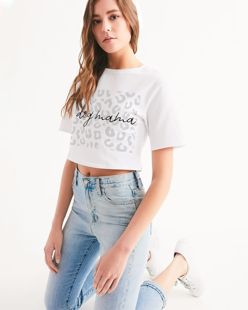 Dog mama cropped tee