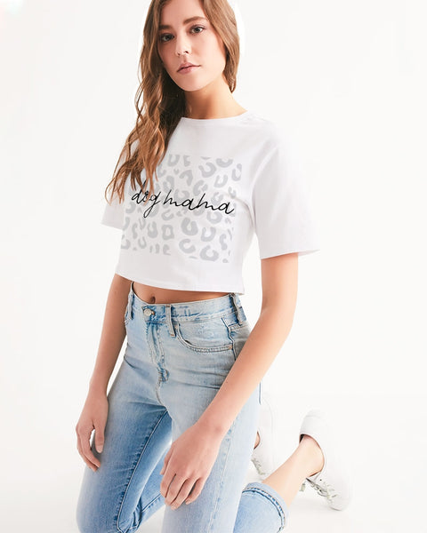 Dog mama cropped tee