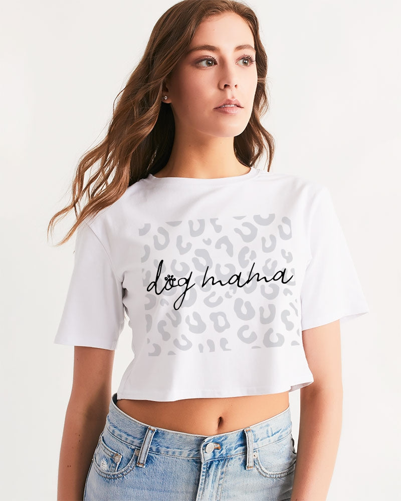 Dog mama cropped tee